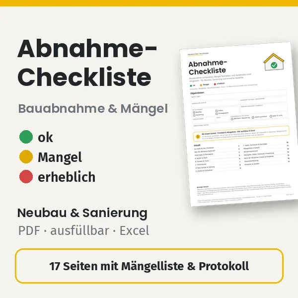Preview: handover inspection checklist